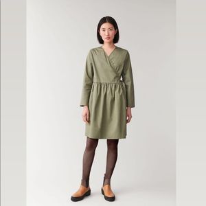 COS Pleated wrap dress, Size 6.